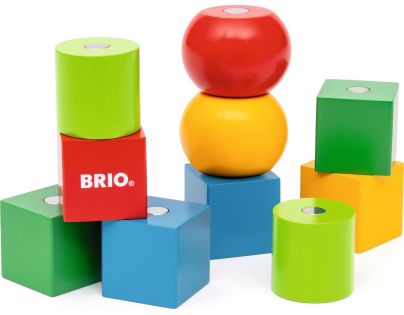 Brio Magnetické drevené kocky