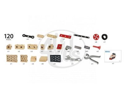 Brio Builder - stavebnice lokomotiva 120ks