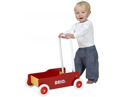 Brio Chodítko vozík červenožltý