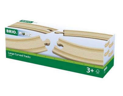 Brio Dlhé zákruty 4 ks