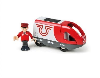 Brio Elektrická lokomotíva červeno-biela