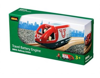 Brio Elektrická lokomotíva červeno-biela