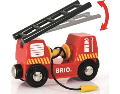 Brio Hasičské auto s vlekom a rebríkom