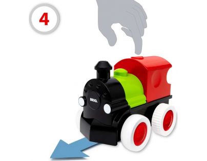 Brio Herný set Parný vláčik Steam & Go