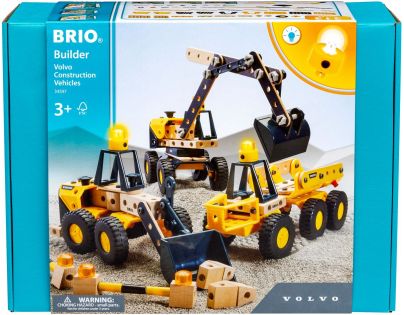 Brio Stavebnica Herný set Stavebné vozidlá Volvo 198 dielikov