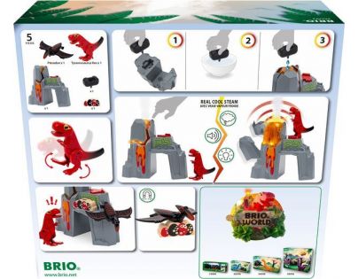 Brio Herný set Dinosaurí soptiaci vulkán