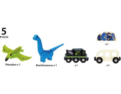 Brio Herný set Dinosaurí vlak na batérie