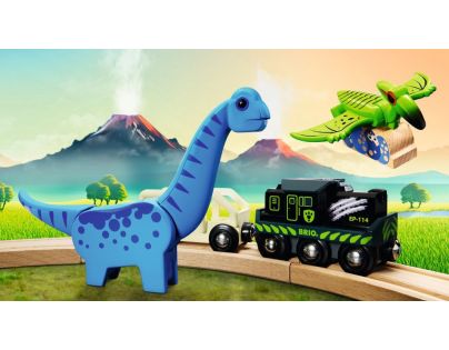 Brio Herný set Dinosaurí vlak na batérie