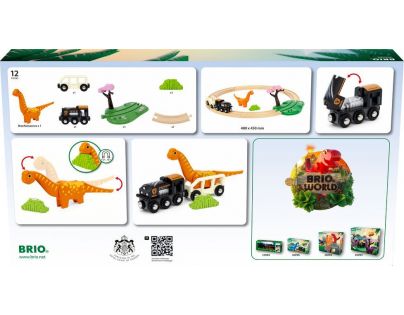 Brio Herný set Dinosauria kruhová vláčikodráha