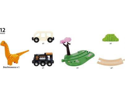 Brio Herný set Dinosauria kruhová vláčikodráha
