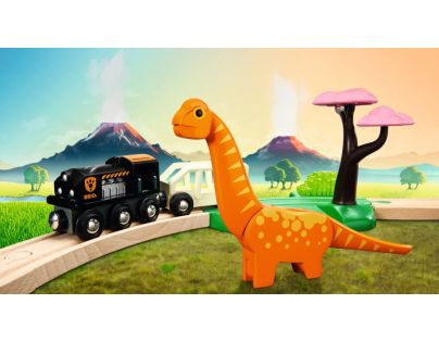 Brio Herný set Dinosauria kruhová vláčikodráha