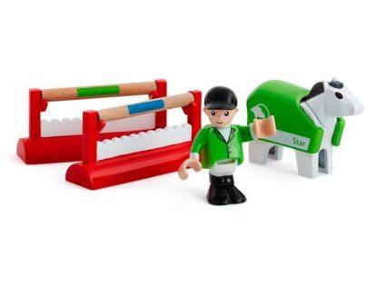 Brio Kôň jazdec a dostihové prekážky