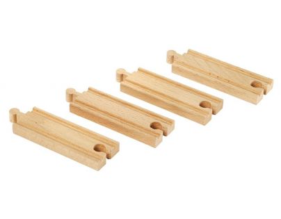 Brio - Krátké koleje rovné, 108 mm, 4 ks