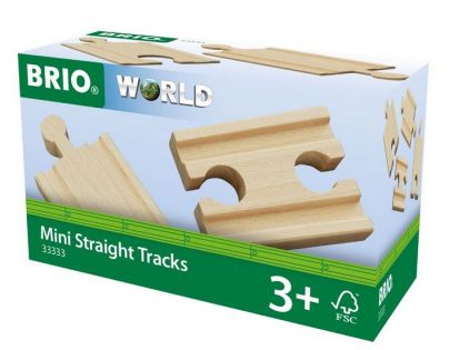 Brio Mini koľaje rovné Spojky 5,5 cm 4 ks