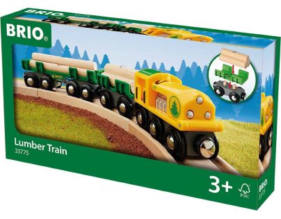 BRIO Souprava nákladní vlak (lokomotiva+2vagony)