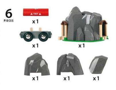 Brio Tunel s rozbuškou