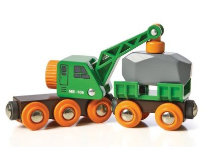 Brio Vagón a žeriav 33698