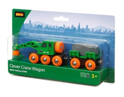 Brio Vagón a žeriav 33698