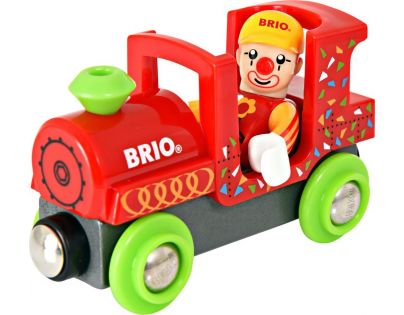 Brio Veselý vláčik zo zábavného parku s klaunom