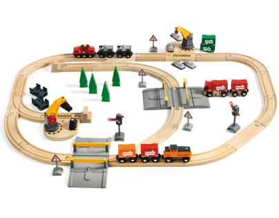 Brio Vláčkodráha s jeřáby a elektrickým nákladním vlakem