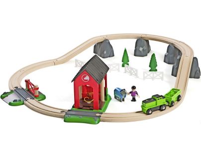 Brio Vláčkodráha s mostom a koňom