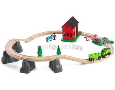 Brio Vláčkodráha s mostom a koňom