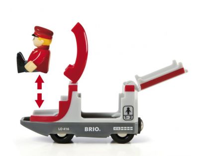 Brio Vláčiková dráha s osobným vlakom, závorami a cestným priecestím 33 dielov