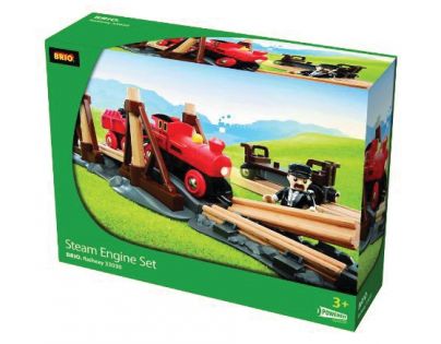 Brio 33030 - Vláčkodráha s parní lokomotivou