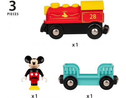 Brio World 32265 Vlak na batérie Myšiaka Mickeyho