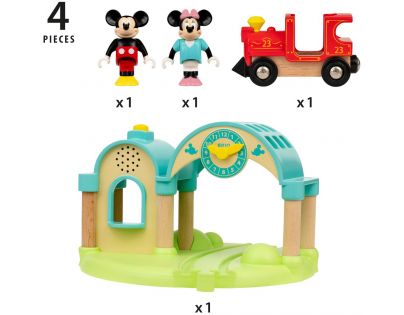 Brio World 32270 Nádraží Myšiaka Mickeyho s nahrávaním zvuku