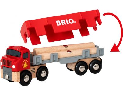 Brio World 33657 Ťahač s drevom