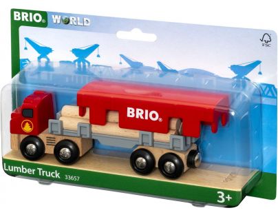 Brio World 33657 Ťahač s drevom