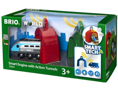 Brio SMART TECH Lokomotíva s aktívnymi tunelmi