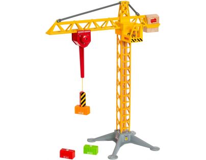 Brio World 33835 Svietiace stavebný žeriav