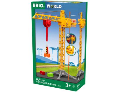 Brio World 33835 Svietiace stavebný žeriav