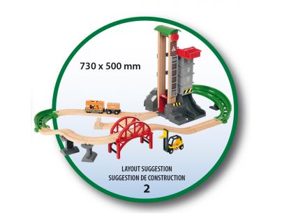 Brio World 33887 Sada Sklad sa zdvíhacím a nakladacím zariadením