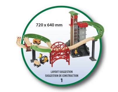 Brio World 33887 Sada Sklad sa zdvíhacím a nakladacím zariadením