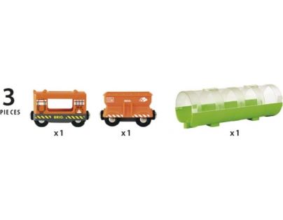 Brio World Tunel a nákladný vlak