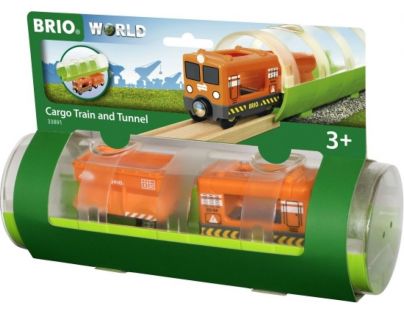 Brio World Tunel a nákladný vlak