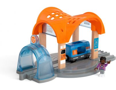 Brio World 33973 Smart Tech Sound Vlaková stanica s tunelom