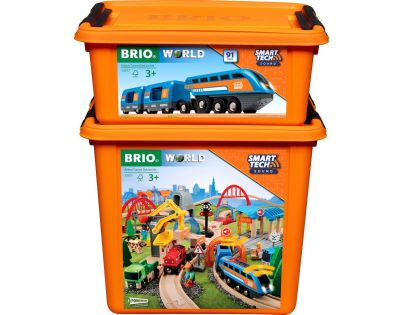 Brio World Smart Tech Sound Deluxe sada s akčnými tunelmi