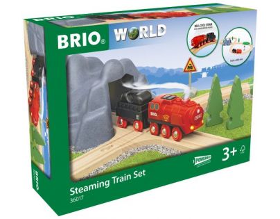 Brio World Vlaková sada s parnou lokomotívou na batérie