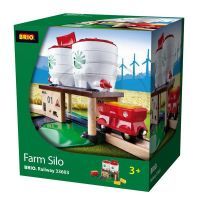 Brio Zemědělské silo s kolejnicí a vagónkem 2