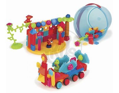 Bristle Blocks Stavebnice Jungle 128 ks v kyblíku