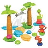 Bristle Blocks Stavebnice Jungle 128 ks v kyblíku 2