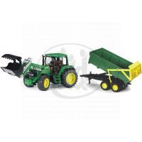 Bruder 01134 Traktor Jonh Deere 6920 s přívěsem a přední lžící Bruder 01134 Traktor Jonh Deere 6920 s přívěsem a přední lžící