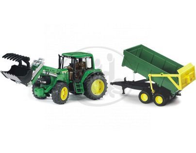 Bruder 01134 Traktor John Deere 6920 s prívesom a prednou lyžicou