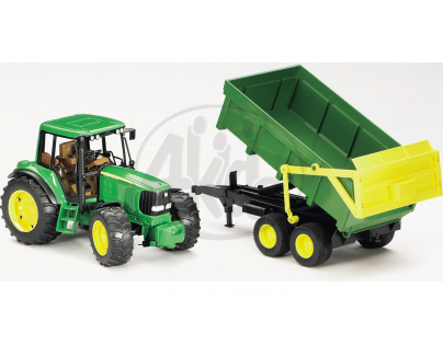 Bruder 01134 Traktor John Deere 6920 s prívesom a prednou lyžicou