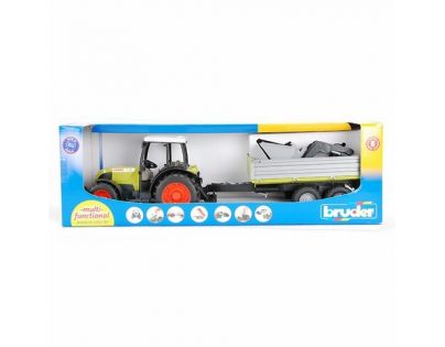 Bruder 01998 Traktor Claas Nectis 267 F s prívesom a nakladačom