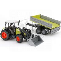 Bruder 01998 Traktor Claas Nectis 267 F s přívěsem a nakladačem Bruder 01998 Traktor Claas Nectis 267 F s přívěsem a nakladačem